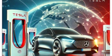 In USA Mercedes EVs Can Be Charged Using A Tesla Supercharger from February 2025 – Full Details